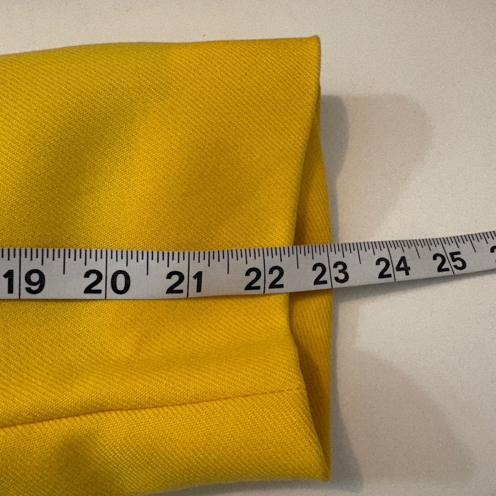 Banana‎ Republic Long Wool Sculptural Blazer Yellow Single Button 18 Trending - Picture 10 of 11